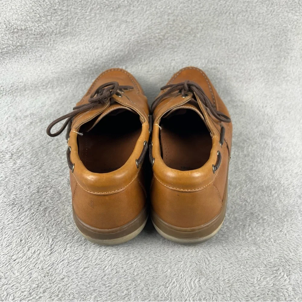 Allen Edmonds Eastport Boat Shoes Leather Mens Size 12 D Brown Loafers Deck
